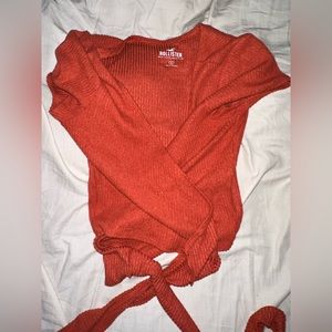 Hollister Wrap tie waist top